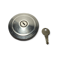 Tankdop PJ chrome met slot 40mm