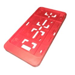 Kentekenplaathouder Rood rechthoekig