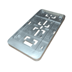 Kentekenplaathouder Grijs rechthoekig