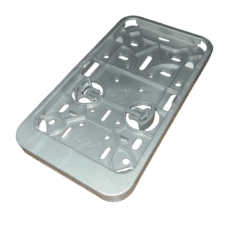 Kentekenplaathouder Grijs rechthoekig