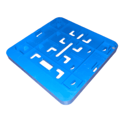 Kentekenplaathouder Blauw vierkant